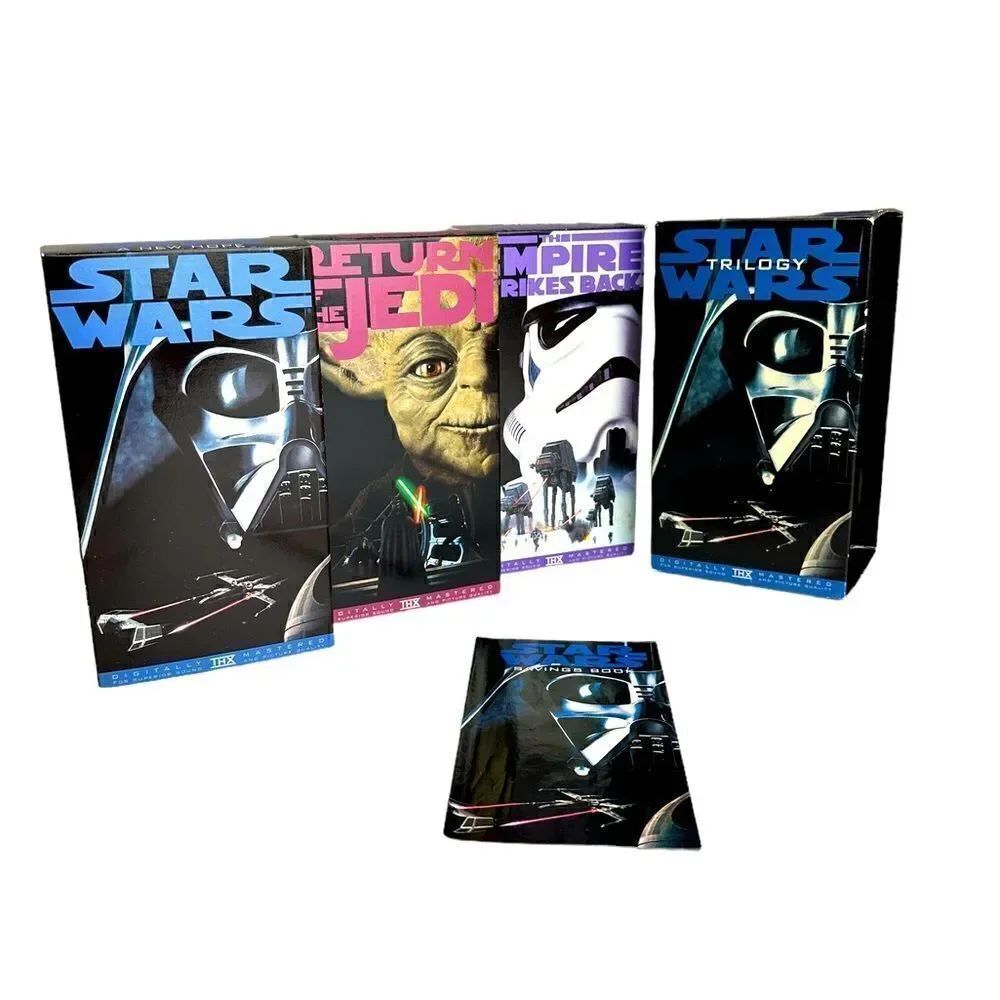 Star Wars Trilogy 3 VHS Lot New Hope, Emperor Strikes Back & Return of the Jedi